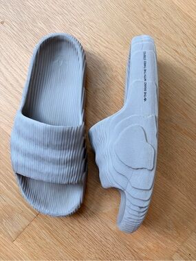 adidas Gray brown adilette Slide Sandals